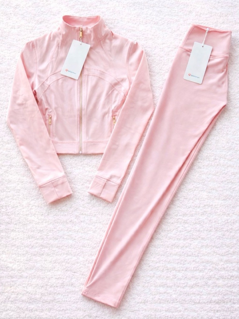 Lululemon Define Jacket Align Leggings Set Size 8 Women’s Pink NWT